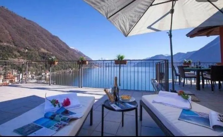 Luxury Penthouse With Big Terrace Lejlighed Argegno